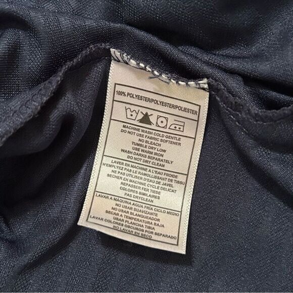 World Language Academy Golf Shirt Men's Large Hall County Schools Navy S/S - Picture 6 of 6